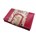 Billetera mediana de mujer en rojo piel y corcho - Imagen 2