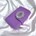 Clutch violeta con plateado - Imagen 1