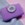 Clutch violeta con plateado - Imagen 2