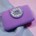 Clutch violeta con plateado - Imagen 2
