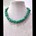 Collar corto con piedra verde turquesa - Imagen 1