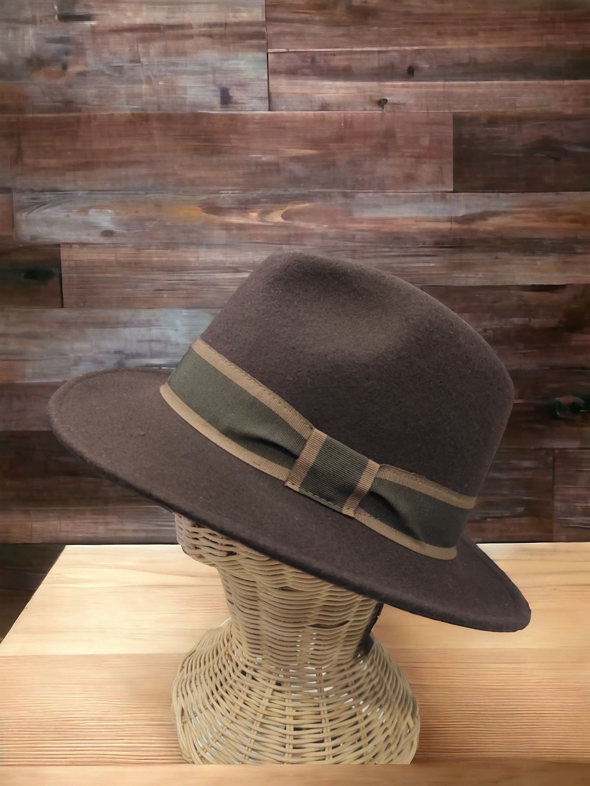 Sombrero marrón borsalino de la firma solid - Imagen 1